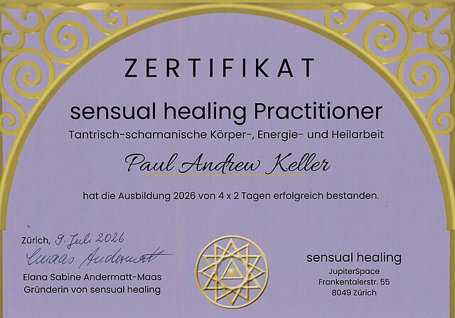 sensual & healing Zertifikat